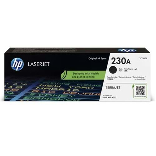 HP 230A Black Siyah 2.000 Sayfa Toner W2300A