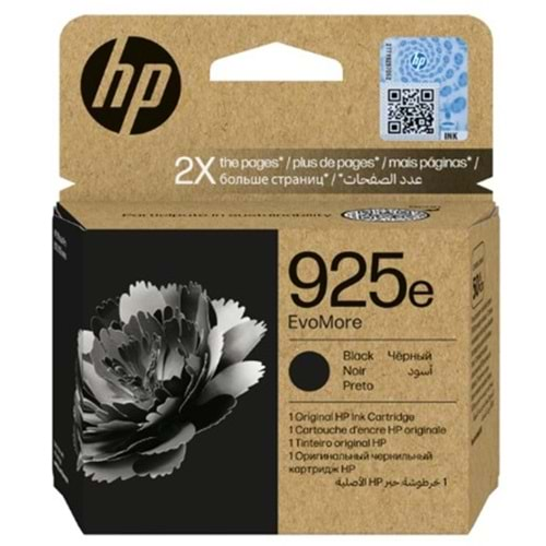 HP 925E Siyah Black Kartuş 4K0W3PE