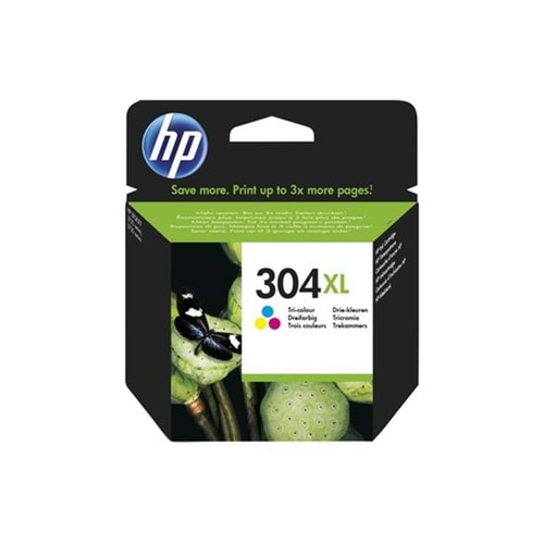 HP 304XL Color Renkli Yüksek Kapasiteli Kartuş N9K07AE