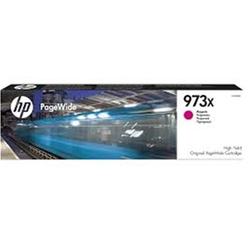 HP 973X Magenta Kırmızı Yüksek Kapasite Pagewide Kartuş F6T82AE