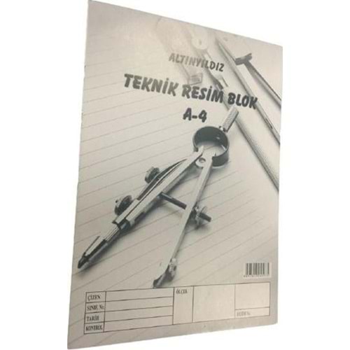 Altınyıldız Teknik Resim Blok A4 (1 Adet)