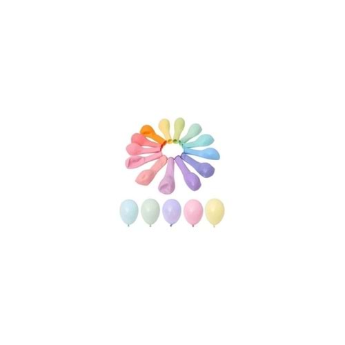 Balonevi Balon 12” Karışık Makaron 100 Lü