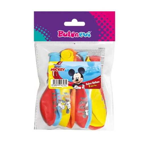 Balonevi Balon 4+1 Mickey Playful House Baskılı 12