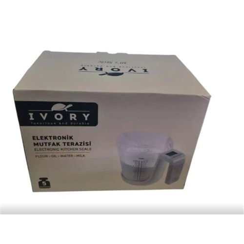 Ivory Elektronik Mutfak Terazisi 5 Kg Lts-trz134