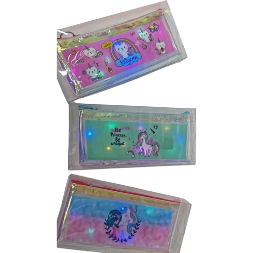 Joyz Işıklı Desenli Kalem Kutu Unicorn 3/S Jy-0029-03
