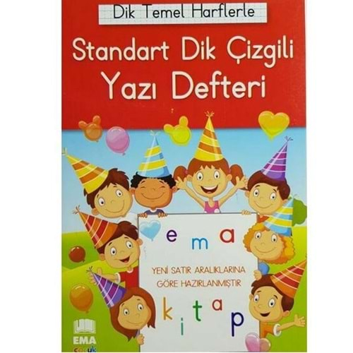 Ema Dik Temel Harflerle Yazı Defteri Renkli