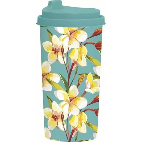 Herevin Desenli Kahve Bardağı-Çiçek 470 CC 161920-012