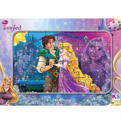 Ks Games Puzzle 24 Parça Tangled Frame tg 704