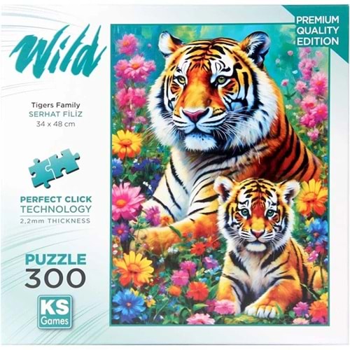 Ks Games Puzzle 300 Tigers Family 19258