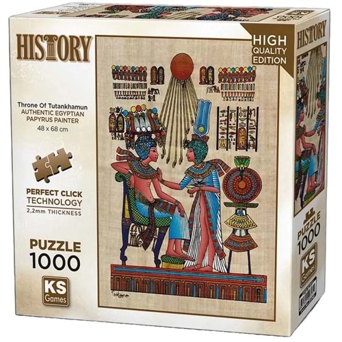 Ks Games Puzzle 1000 Parça Papirus Throne Of Tutankhamun 20743