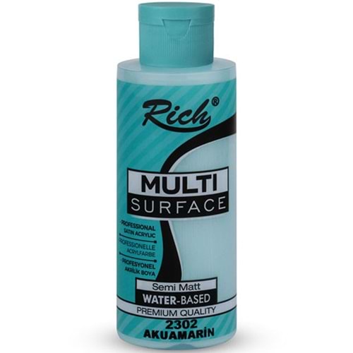 Rich Akrilik Boya Multi Surface 120 CC Akuamarin