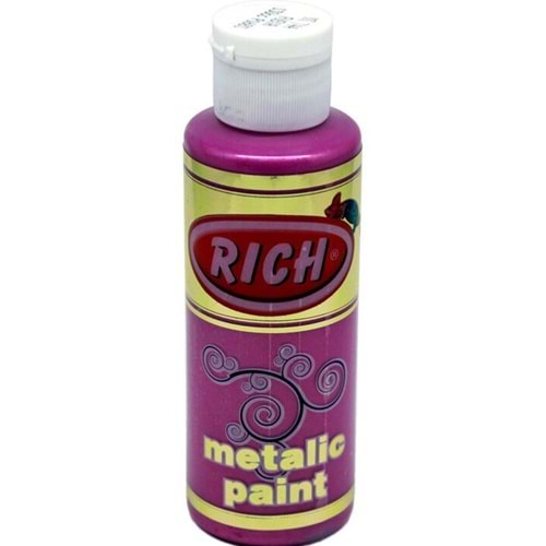 Rich Akrilik Boya Metalik 120 CC Fuşya 0744