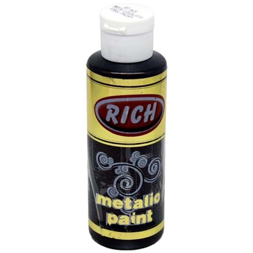 Rich Akrilik Boya Metalik 120 CC Antik Çikolata 0865