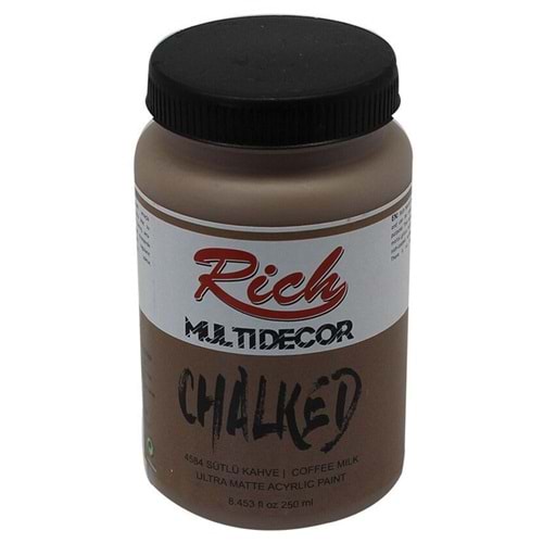 Rich Akrilik Boya Multi Decor Chalked 250 CC Sütlü Kahve 4584