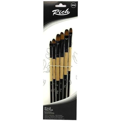Rich Set 6 Yeni Seri Kedi Dili 6 Lı Set