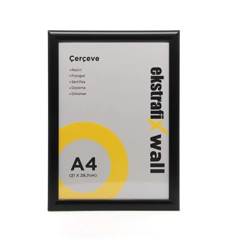 Ekstrafix Çerçeve A4 22 Li Siyah Fix-çs01
