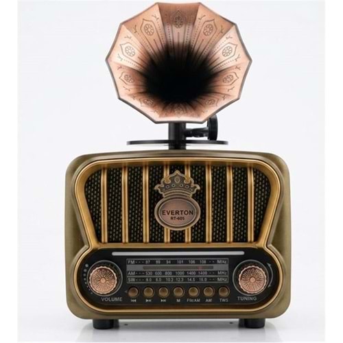 Everton RT-605 Şarjlı, Nostaljik Radyo( Bluetooth-USB-SD-FM)