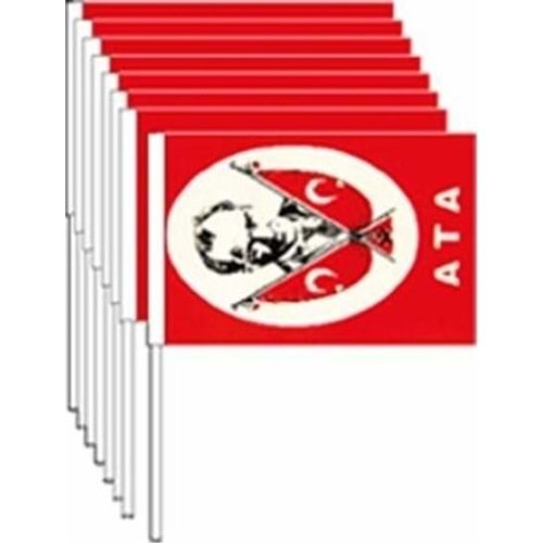 Vatan Kağıt Bayrak Atalı Çıtalı 80 Lİ VT802