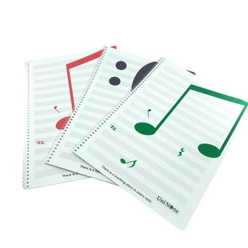 Çınar Müzik Defteri Spiralli Jazz Plastik Kapak 30 YP 38000