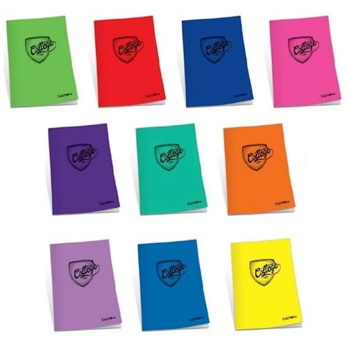 Çınar College Plastik Kapak Defter College Dikişli A4 60 Yaprak Çizgili 60/1 76001 (1 Adet)