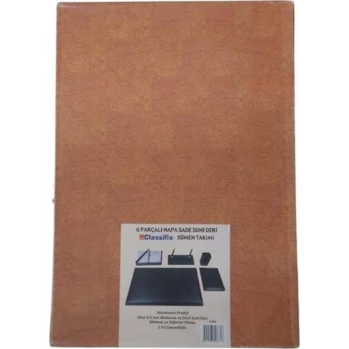 Classifix Sümen Takımı 6 Parça Napa Suni Deri Bordo