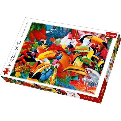 Trefl Puzzle 500 Parça Colourful Bırds 37328