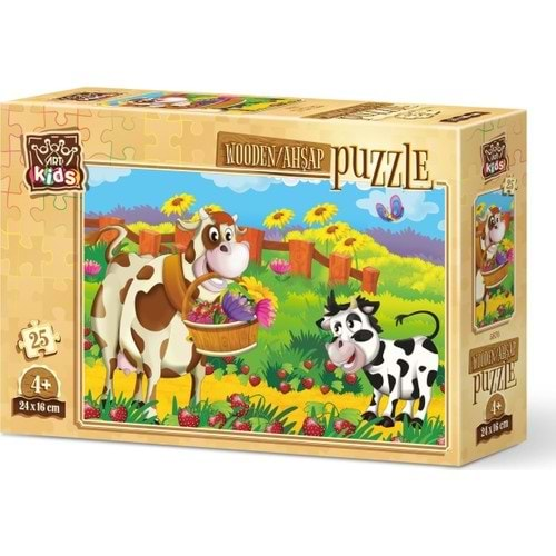 Art Puzzle 25 Parça Romantik İnek 5870