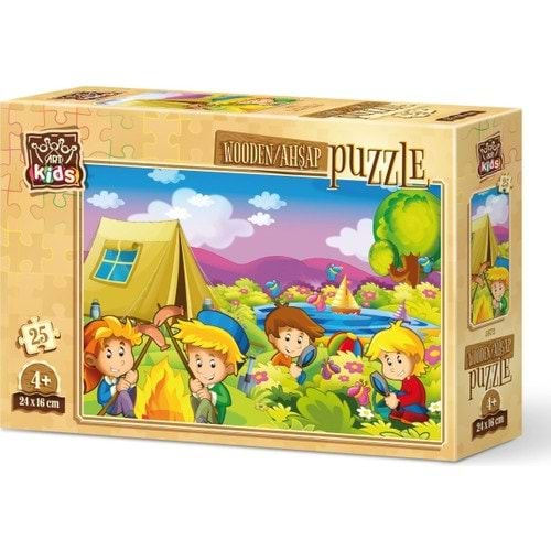 Art Puzzle 25 Parça Meraklı Kampçılar 5872