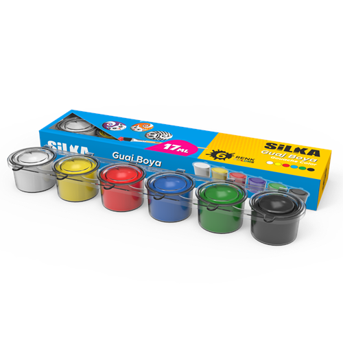 Silka Guaj Boya 6 Renk 17ml Yeni