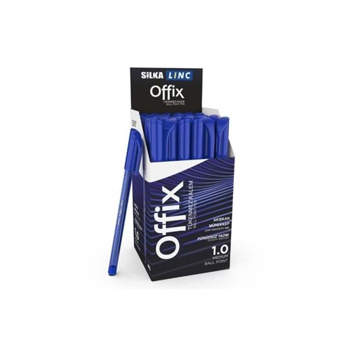 Silka Lınc Offix Tükenmez Kalem 1 MM Mavi 50 Adet