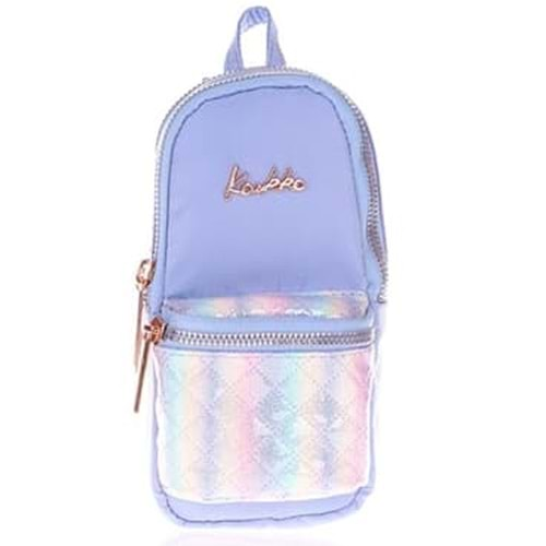 Kaukko Kalem Çantası Brıght Junıor Bag Kapitone-Floral Mavi K2465