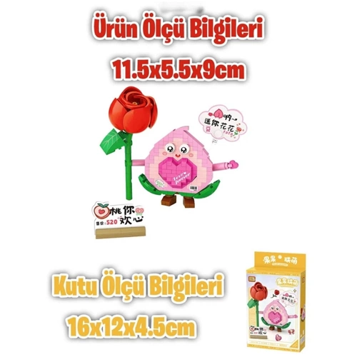 Loz Blok Oyuncak Avakado Çiçek 330 Parça Lz8818