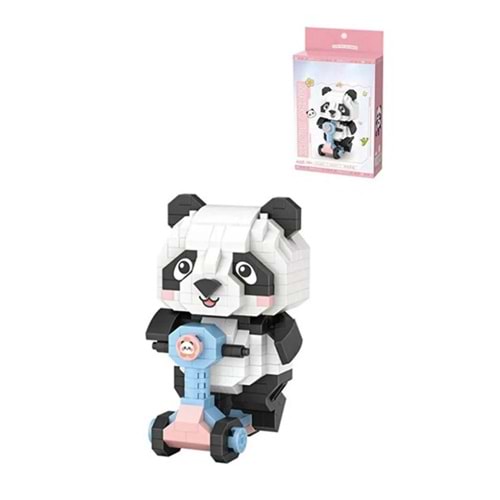 Loz Panda Scooter 320 Parça Block Oyuncak