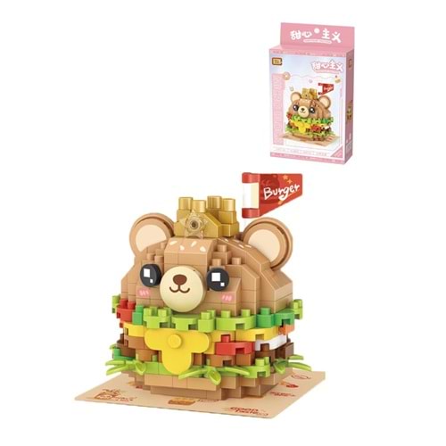 Loz Ayılı Burger 260 Parça Block Oyuncak