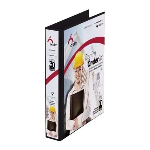 Önder Sunum Klasörü 2 Halkalı 70 MM A4 Siyah 2007-3