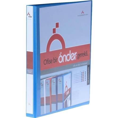 Önder Sunum Klasörü 2 Halkalı 50 MM A4 Lacivert 2005-6
