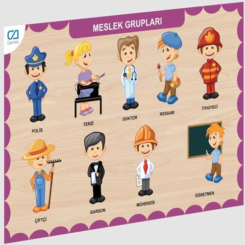 Ca Games Ahşap Meslek Grupları Bul-Tak Caahs-3203