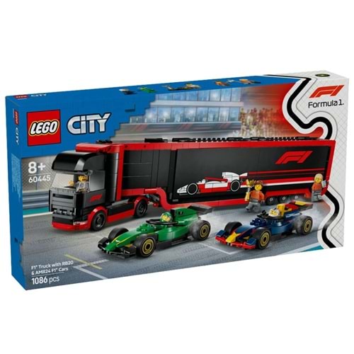 Lego City F1 Kamyon Rb20 Ve Amr24 Adr-lsc60445