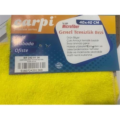 Carpi Mikrofiber (2420136) Genel Temizleme Bezi 50X70cm