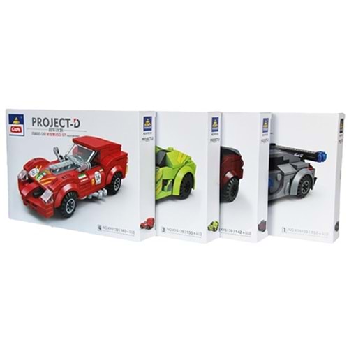Ctoy Oyuncak Lego Yarış Arabaları Seti 8Li Stand CTOY-KY6139