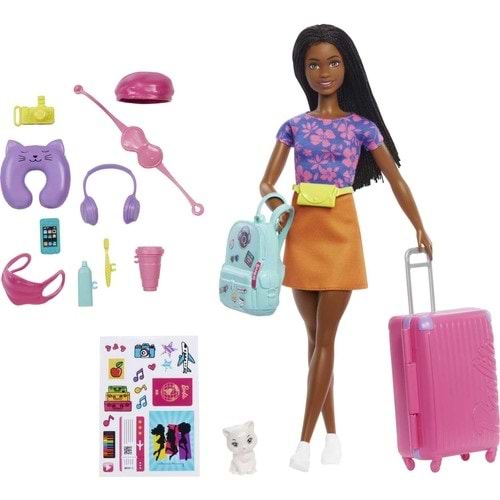 Barbie Brooklyn Seyahatte Bebeği Ve Aksesuarları HGX55