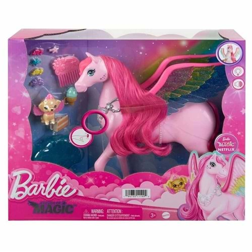 Barbie Sesli ve Işıklı Magic Pegasus ve Aksesuarları HLC40