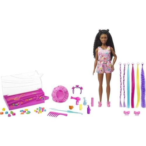 Barbie Brooklyn Eğlenceli Saçlar Oyun Seti HHM39