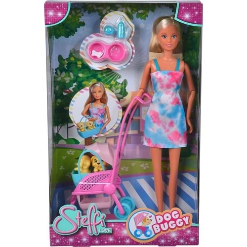 Steffi Love Sl Dog Buggy Köpek Arabalı Oyun Seti