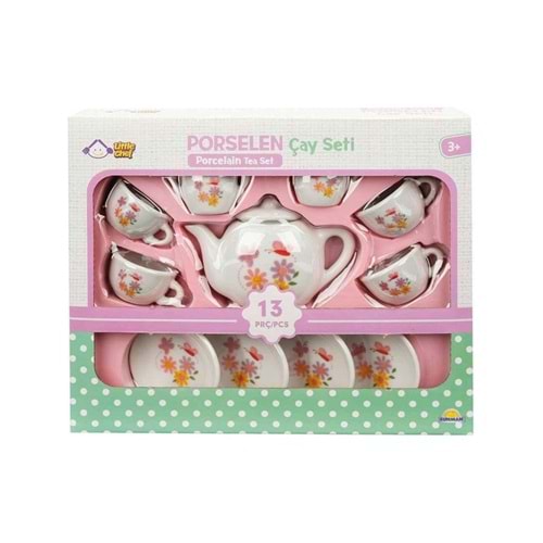 Sun Porselen Cay Setı 13 Prc - Cıcek Desenlı