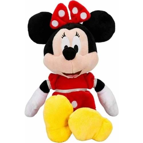 Sunman Oyuncak Peluş Minnie Kırmızı Elbiseli 38 Cm