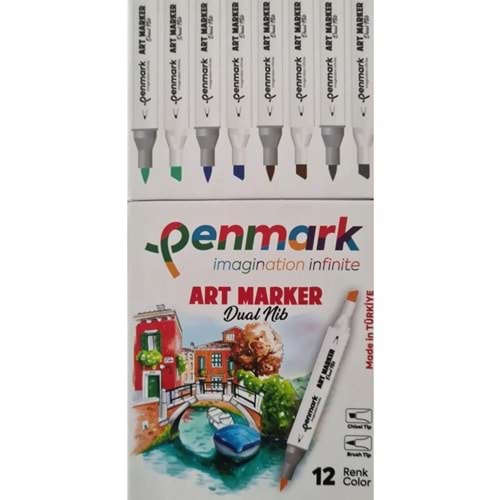 Penmark Markers Art Brush Kalem 12 Li Set