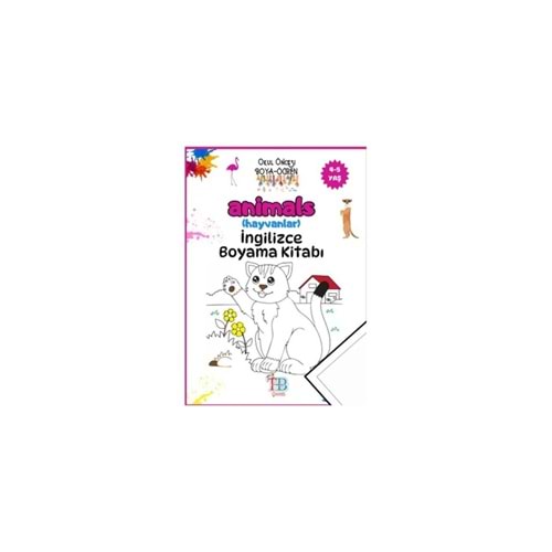 Tb Çoçuk Boyama Kitabı Animals (Hayvanlar ) İngilizce 44 Syf