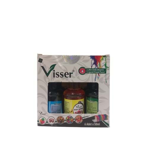 Misyon Visser Likit Gıda Boyası Karışık 6 Lı Msy-0132