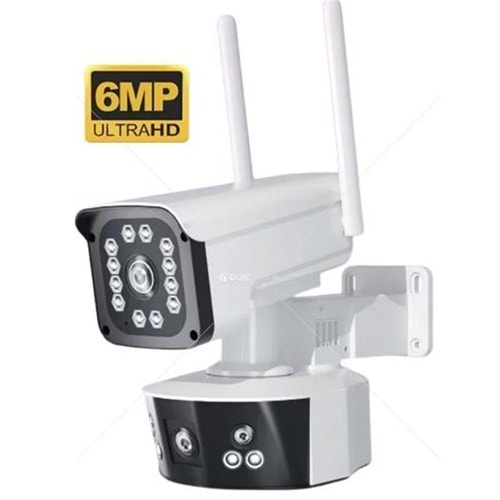 OKam O-KAM-3032 6MP Dual Lens WIFI PTZ Camera